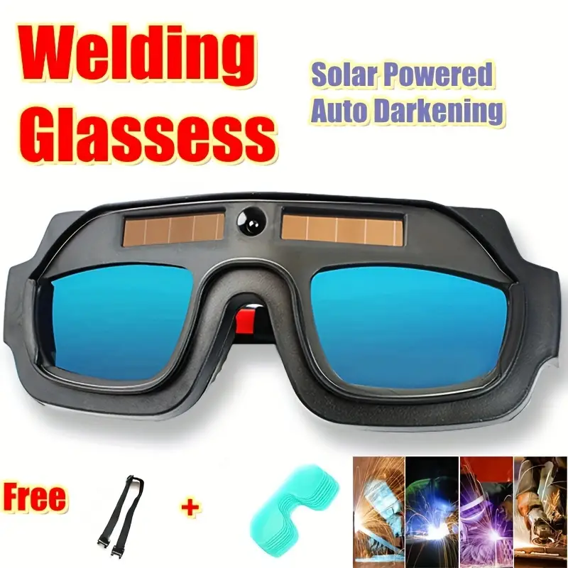 safety solar cells anti glare goggles mask auto darkening welding eyewear eyes protection welder glasses details 1