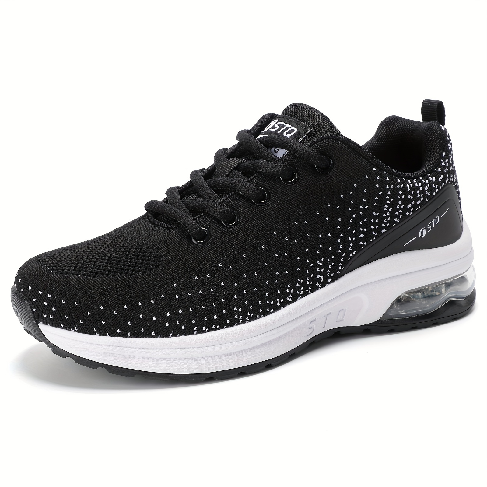 Women Cushion Running Sneakers Shock Absorbing Arch Support Sports Shoes Casual Low Top Athletic Trainers