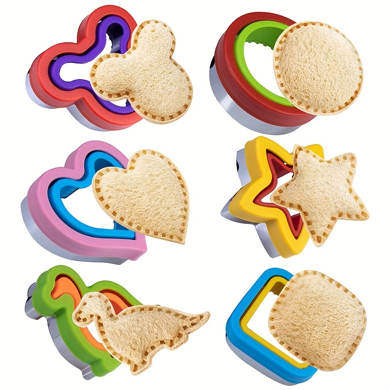 6/18PCS Uncrustable Decruster Sandwich Maker for Kids Cartoon Lunch  Accessories