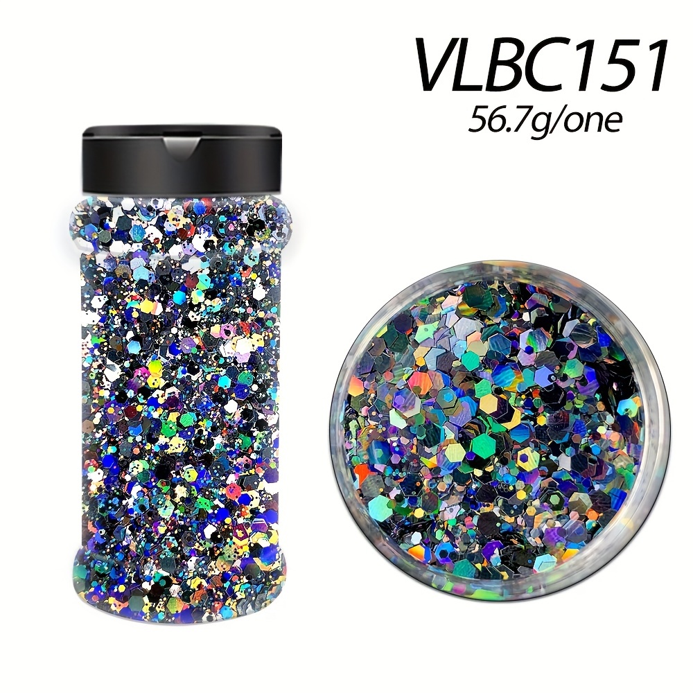 Holographic Chunky Glitter for Crafts & Nails