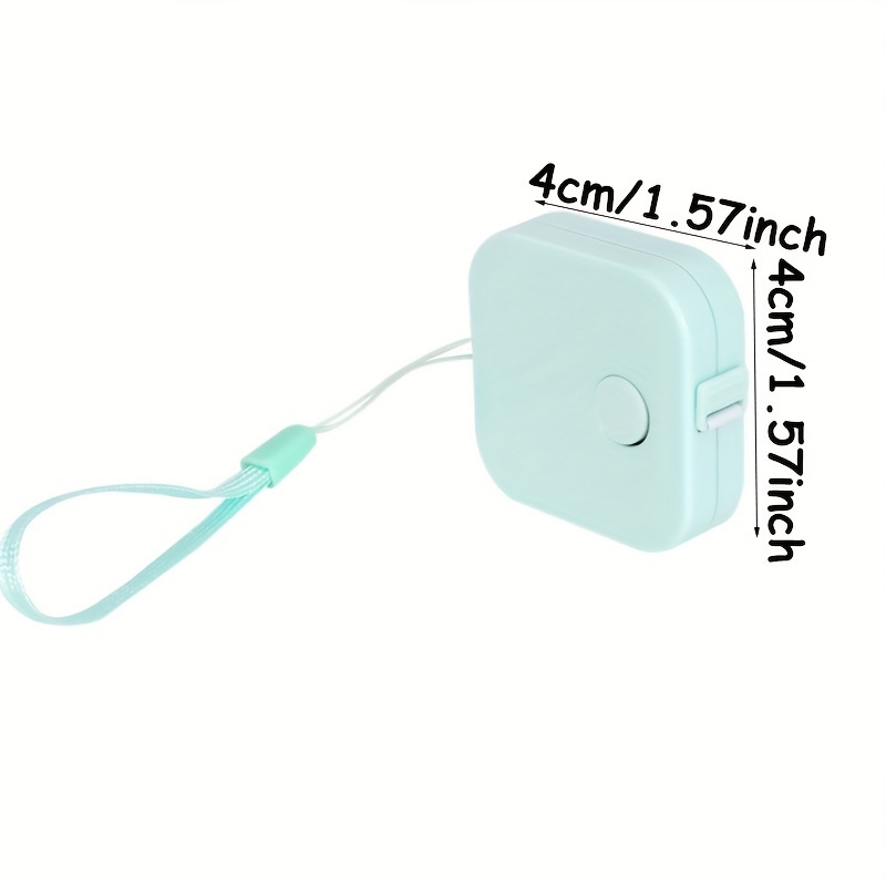 Mini Tape Measure With Square Strap Portable And Automatic - Temu