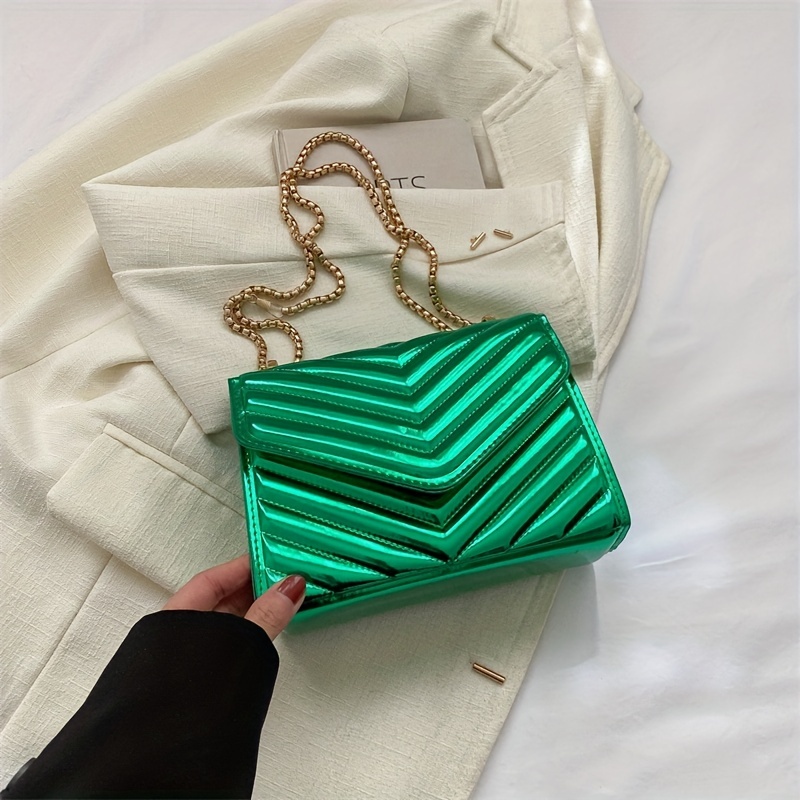 Bags, Quilted Chevron Crossbody Bag