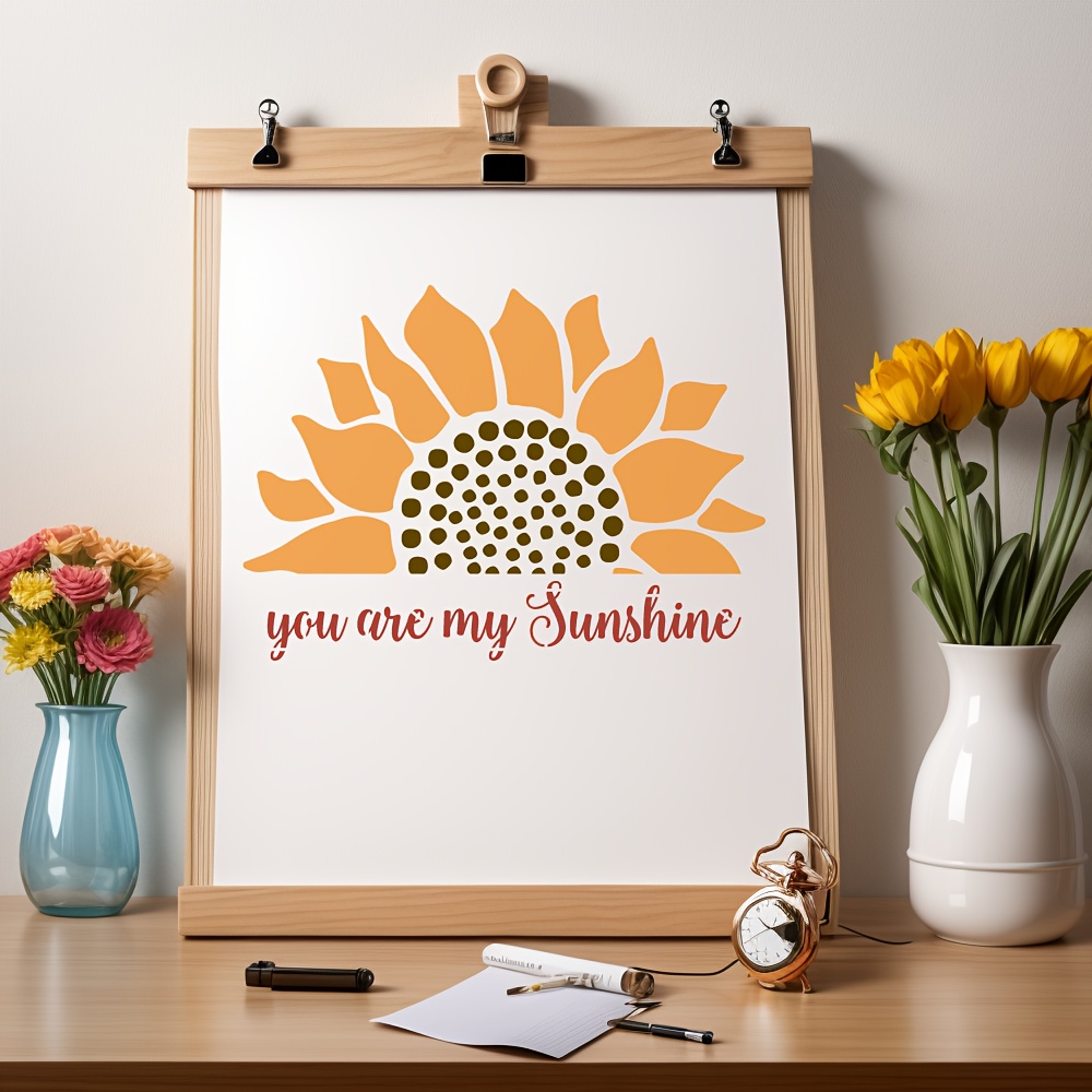 Altri Accessori Da Scrivania Stencil Pittura Floreale Fai Da Te Girasole  Riutilizzabile Modello Di Pittura Stencil Su Legno, Vetro E Decorazione Su  Tela 230627 Da 10,16 €