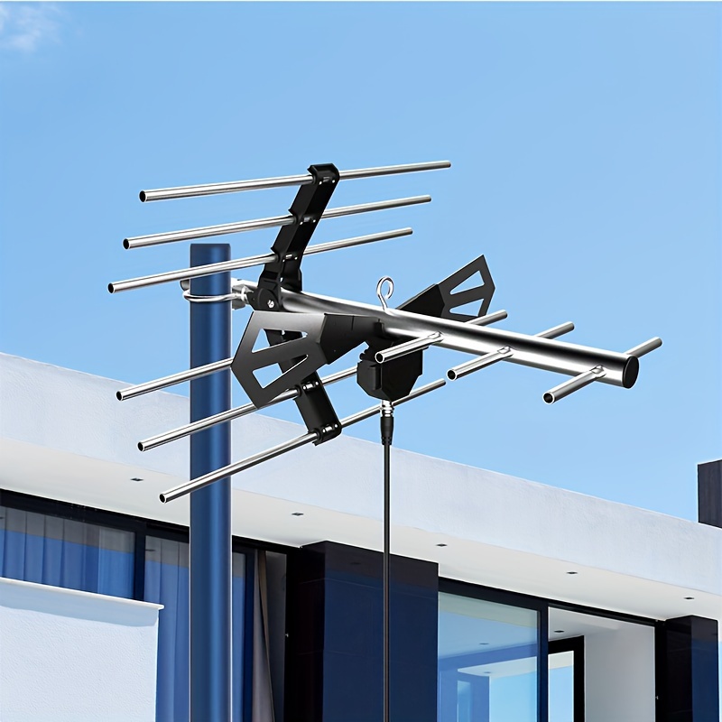 outdoor digital tv antenna hdtv antenna with up to 200 miles range attic or roof mount antenna with 4k 1080 picture quality shop now for limitedtime deals temu