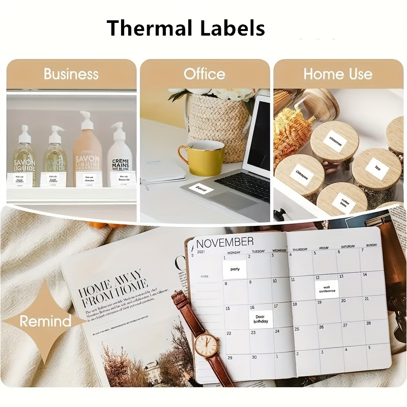 Thermal Stickers Labels Roll Barcodes Inventory Christmas Stickers