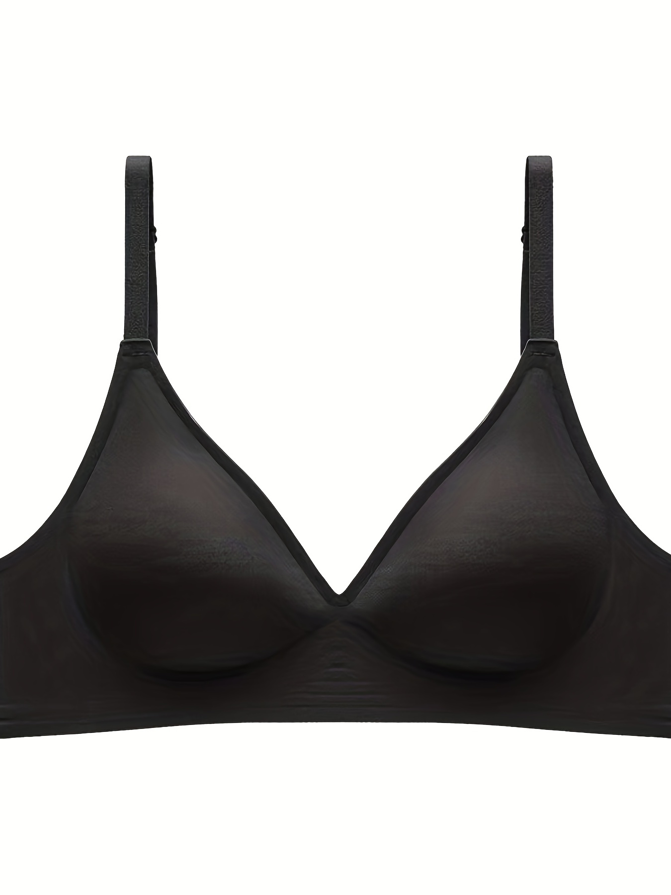 Simple Solid Wireless Bra Comfy Breathable Stretch Intimates - Temu