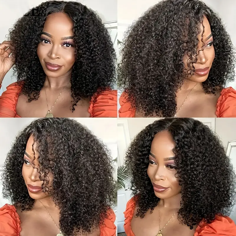 6 Bundles Afro Synthetic Hair Weaves Curly Wavy Temu