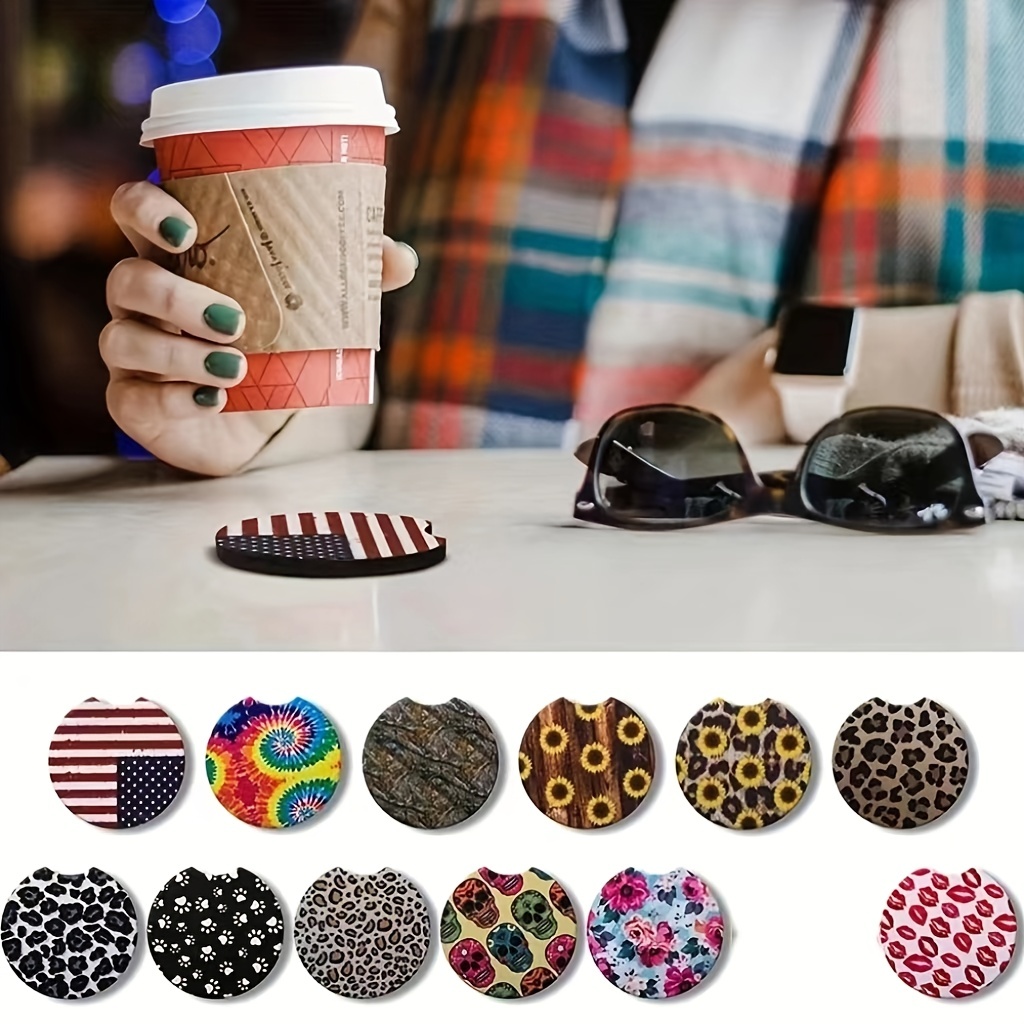 Round Sublimation Coasters Circle Sublimation Cup Mat - Temu