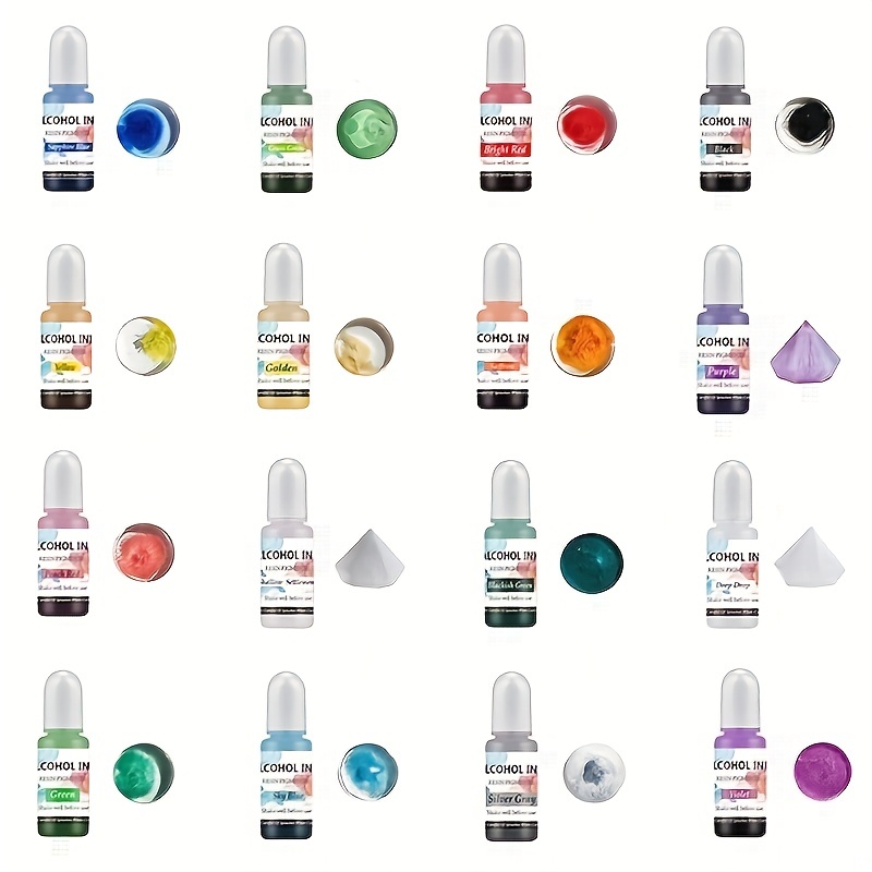 10ml Morandi Epoxy Resin Pigment Liquid Epoxy Dye Translucent Colorant for  UV Resin Coloring DIY Jewelry