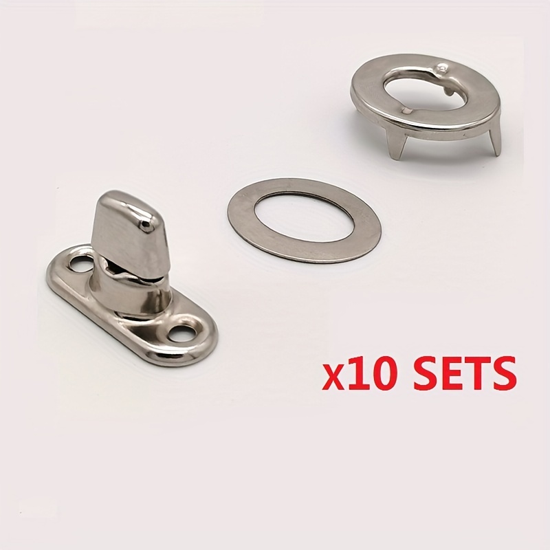 

10 Sets Alloy Rotary Button Bag Twist Lock Anti-theft Luggage Marine Yacht Fixing Metal Accessories