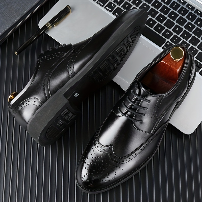 zapatos de vestir versátiles para hombre jit2025 - oxford   con cierre de cordones,   de goma e interior de   para negocios,     formales, calzado elegante | calzado   5