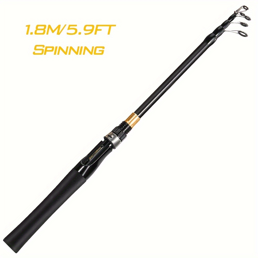 Sougayilang Spinning Fishing Rods and Reels 1.8/2.1M UltraLight Carbon  Fiber Rod with EVA Handle Reel for Leisure Travel Fishing