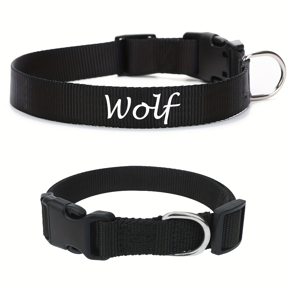 Personalized Black And White Checkerboard Dog Collar With Engraved Id Tag -  Comfortable, Adjustable, And Durable For Small, Medium, And Large Dogs -  Temu