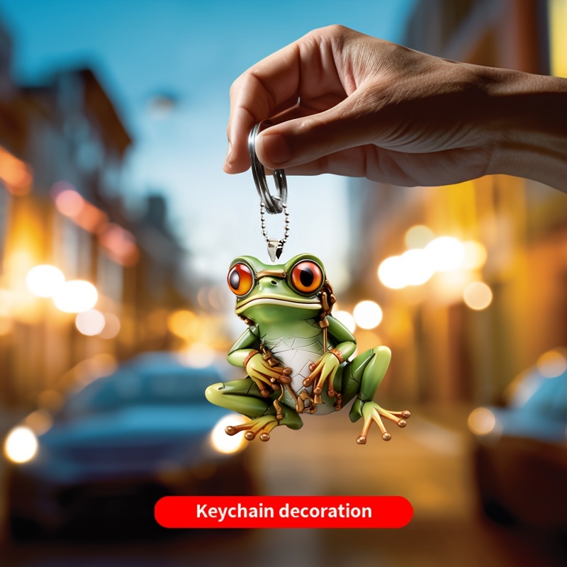 2d Frog Acrylic Pendant, Auto Accessories, Interior Rearview