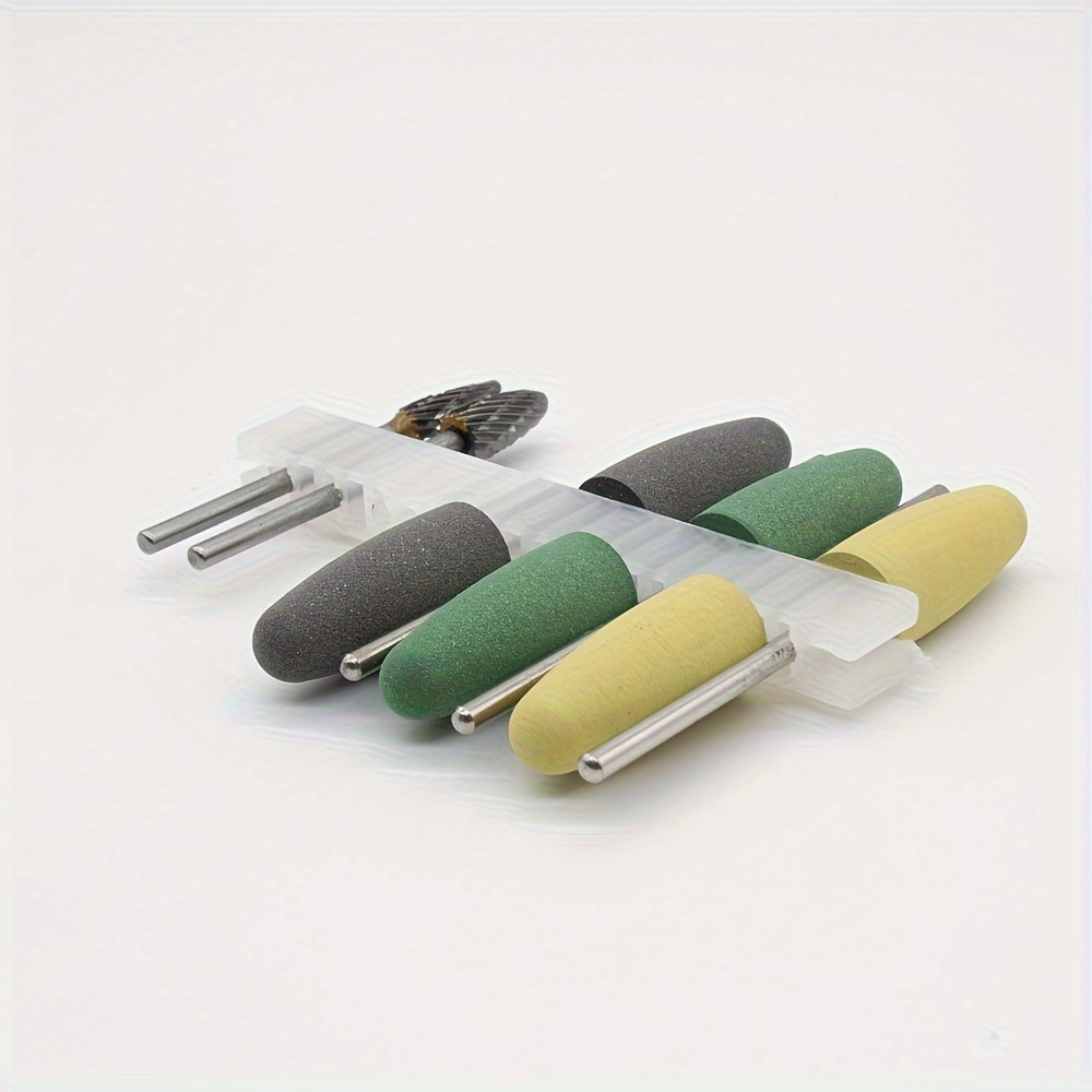 8Pcs/set Dental Composite Polishing Kit Rubber Polisher Resin Base For  Handpiece