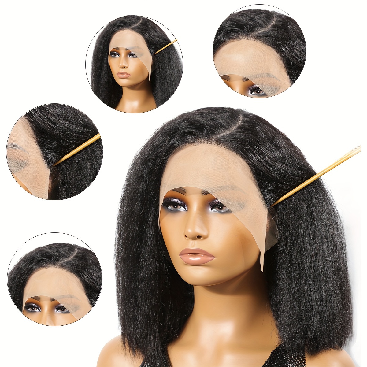 Human hair lace wig 10 clearance inch