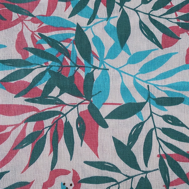 Digital Printed Fabric Cotton And Linen Tablecloth Curtain Fabric