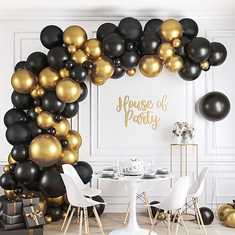 globos negros, Articulos para una fiesta de cumpleaños de M…