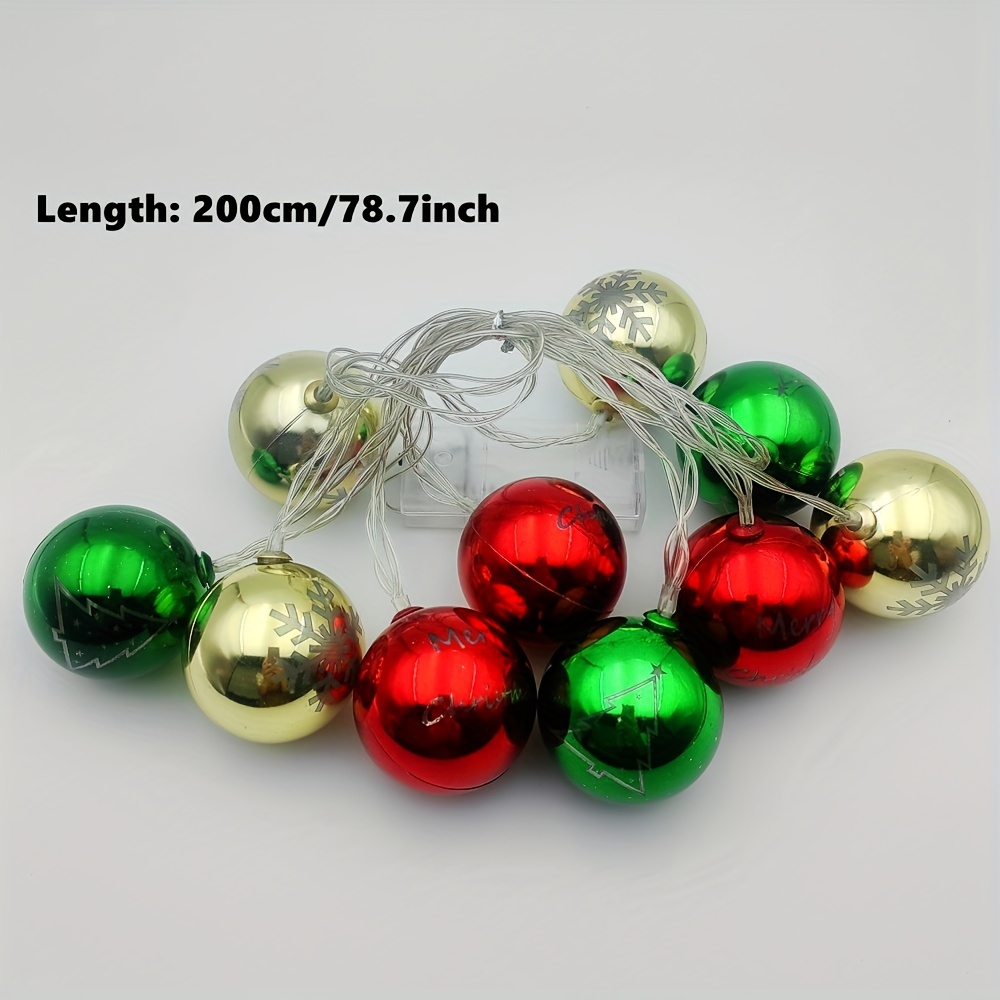 Augper Christmas Ball Ornament, Lighted Hanging Plastic Ball Ornaments for  Christmas Tree, Light Up Colorful Christmas Ornaments for Holiday  Decoration, Xmas Tree Ornaments 