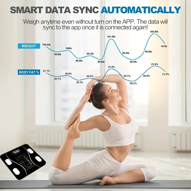 USB Smart Electronic Weight Scale Smart Health Scale Solid Color Household  Precision Weight Measurement Figures