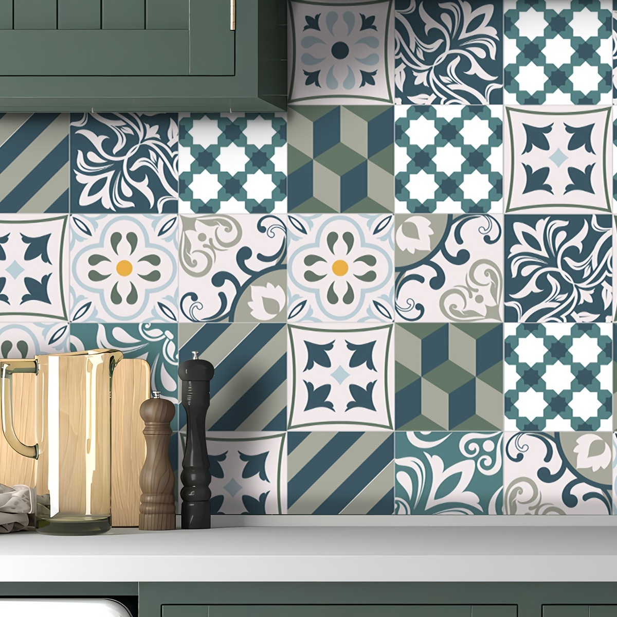 Mexican Talavera Tile Decal  Home decor accessories, Crazy home, Mosaic  backsplash kitchen
