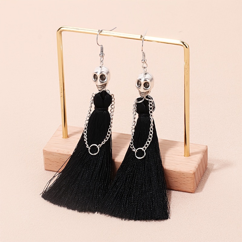 

Tassel Dangle Goth Zinc Alloy Jewelry Ear Ornaments