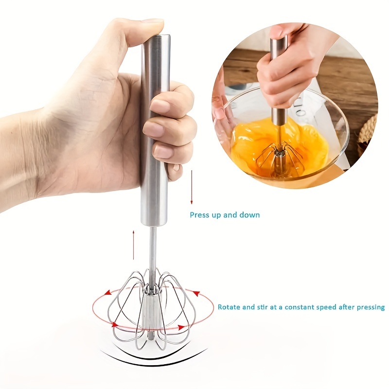 Stainless Steel Stirrer Semi automatic Egg Beater Automatic - Temu