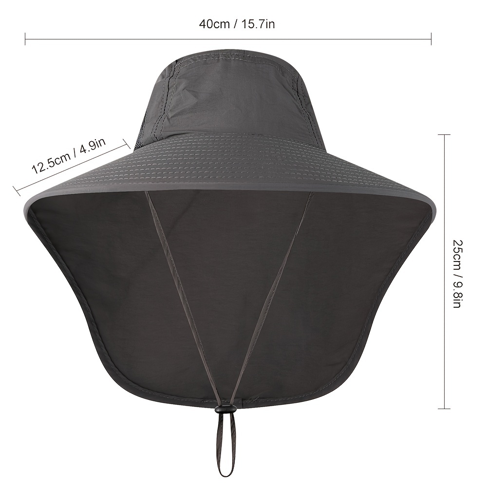 Sombrero Pesca Sol Protección Uv Cubierta Cuello Gorra - Temu