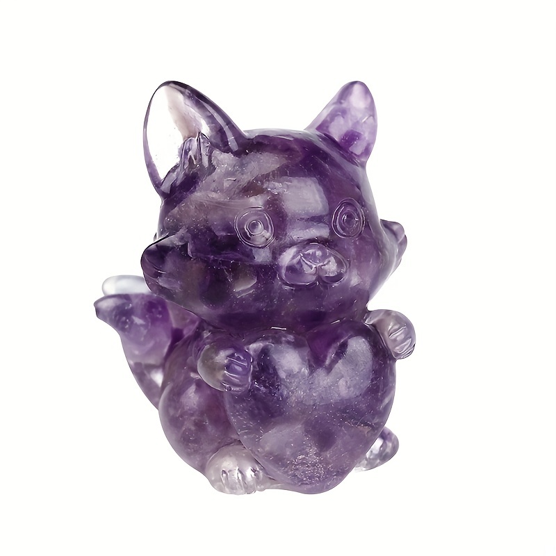 Crystal Resin Fox Decoration Home Decor Interior Accessories