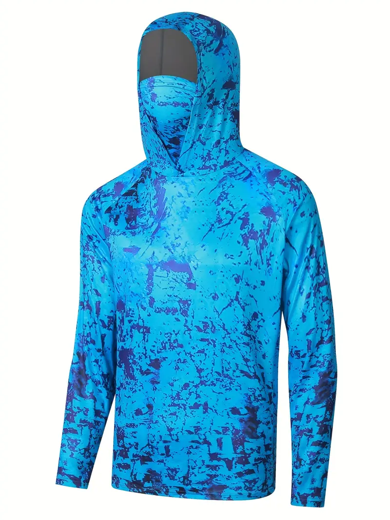 Men's Upf 50+ Sun Protection Hooded Jacket Quick Dry Long - Temu