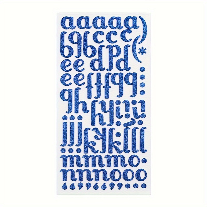 Solid Color Alphabet Stickers Self Adhesive Letter Stickers - Temu