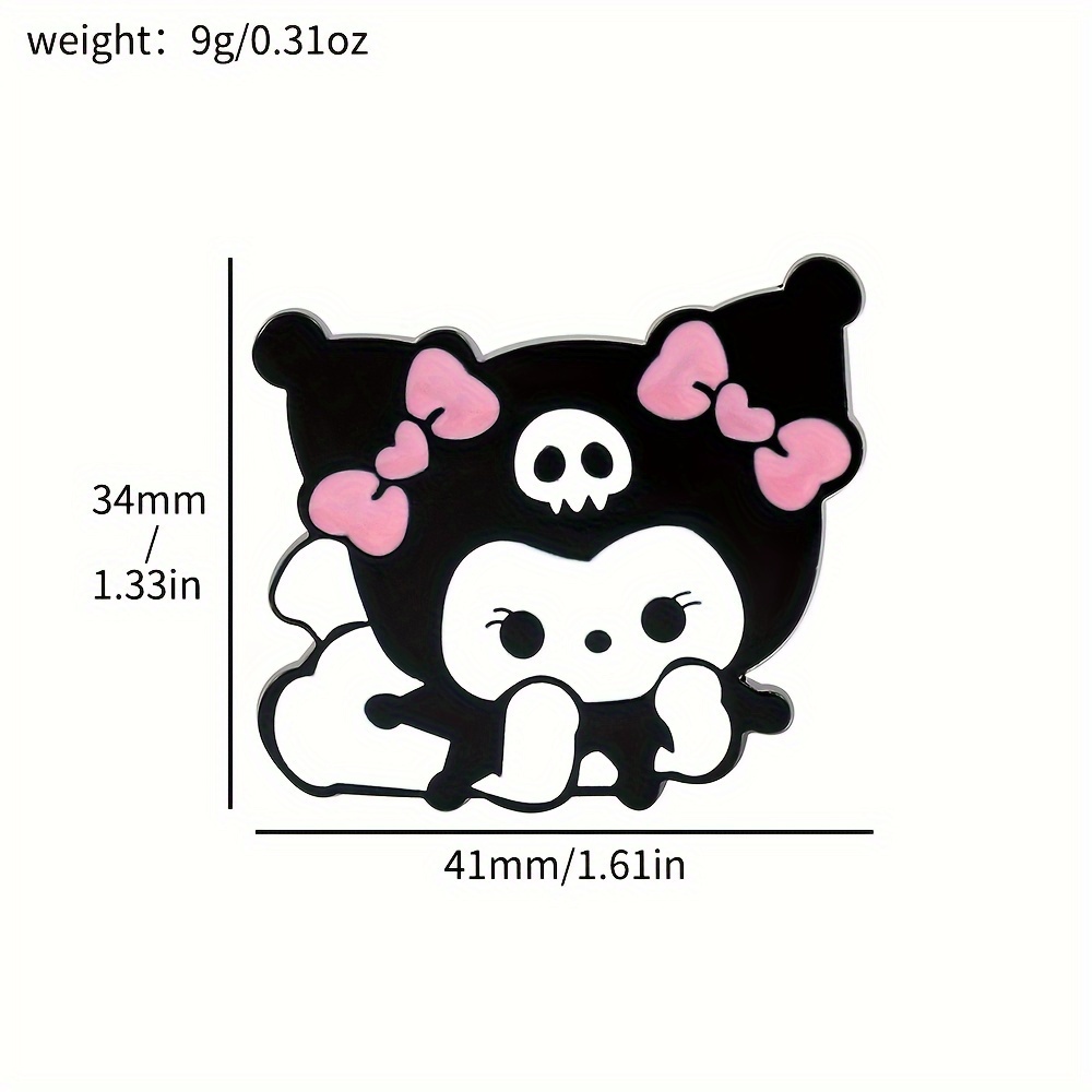 Anime Sanrio Hello Kitty Kuromi Badges Popular Brooch Student Cartoon  Enamel Lapel Pins for Backpack Accessories Gift