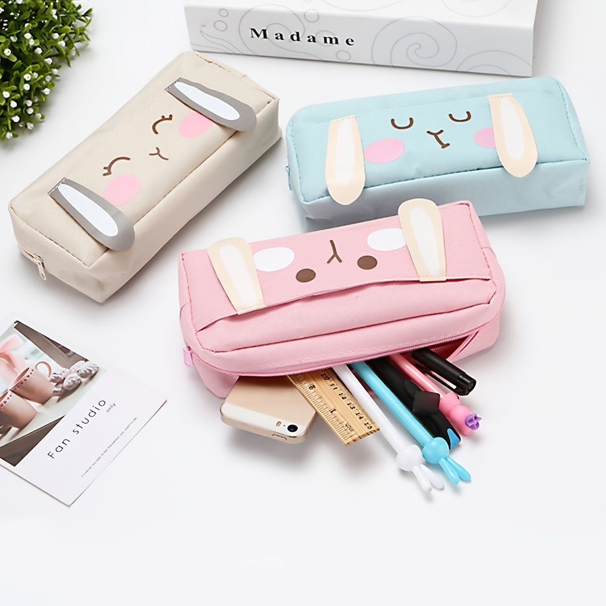 Clearance！Pencil Case Pen Pencil Bag Pencil Box Stationery Pencil  Pouch,Large Capacity Pencil Case Minimalist Pen Pencil Pouch Stationery Bag  For Adults Teen Girls School Office Supplies. 