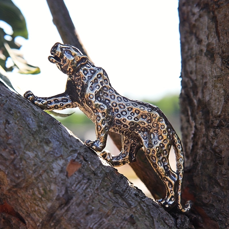 Brass Cheetah Ornaments Cabinet Brass Statue Wild Animal Feng Shui  Decorations Ornament Leopard Sculpture Tabletop Decor Vintage Cheetah  Statue