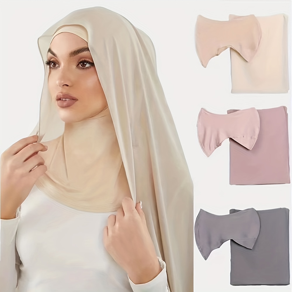 Solid Color Chiffon Scarf Wrinkle Long Soft Shawl Elegant - Temu