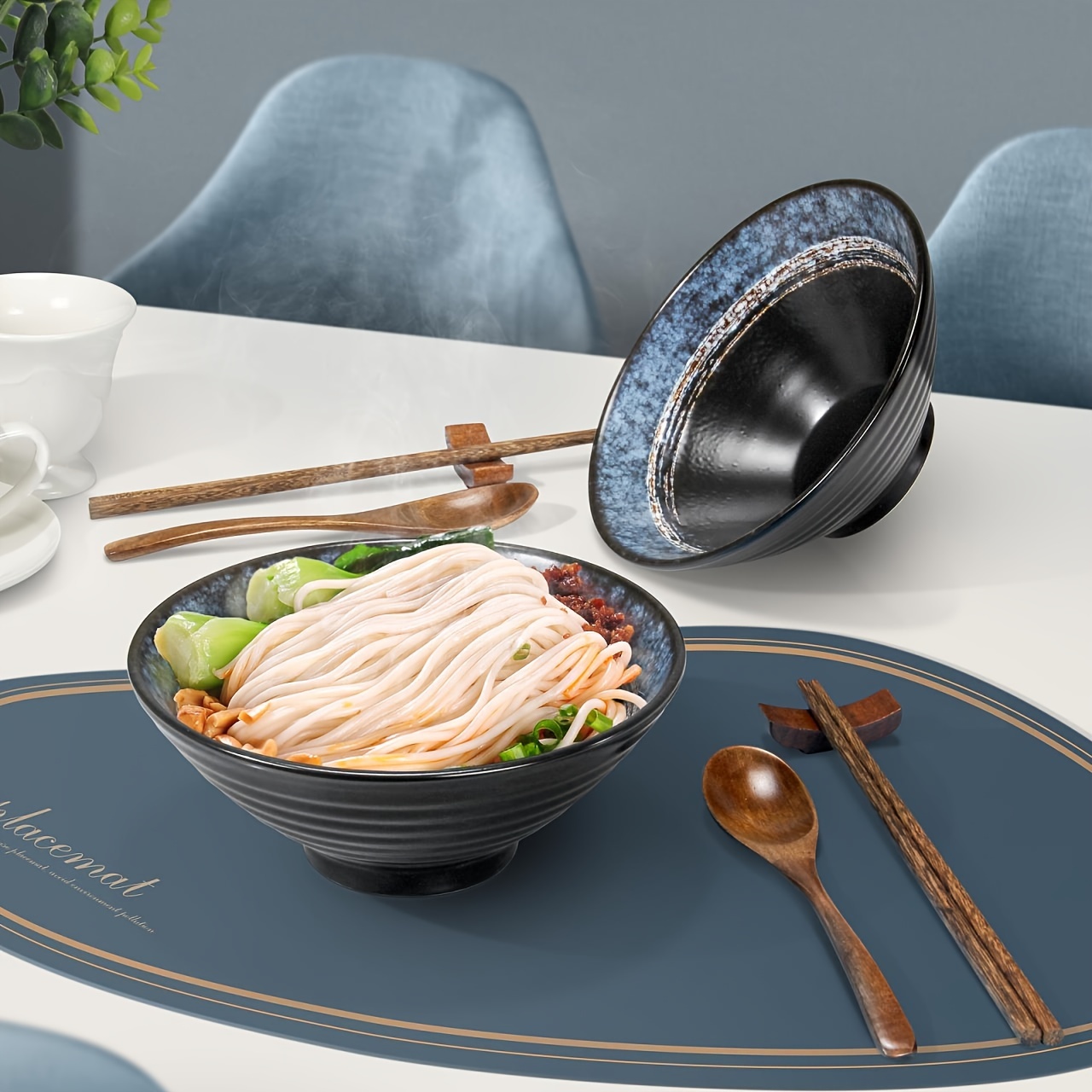 Acheter Bol de riz en céramique de Style japonais, bol Ramen, salade,  nouilles, soupe, assiette à Steak de Restaurant, vaisselle de cuisine,  décoration de la maison