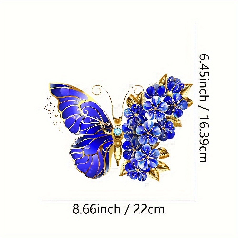 Fashionable Flower Butterfly Iron On Decals Diy Iron - Temu