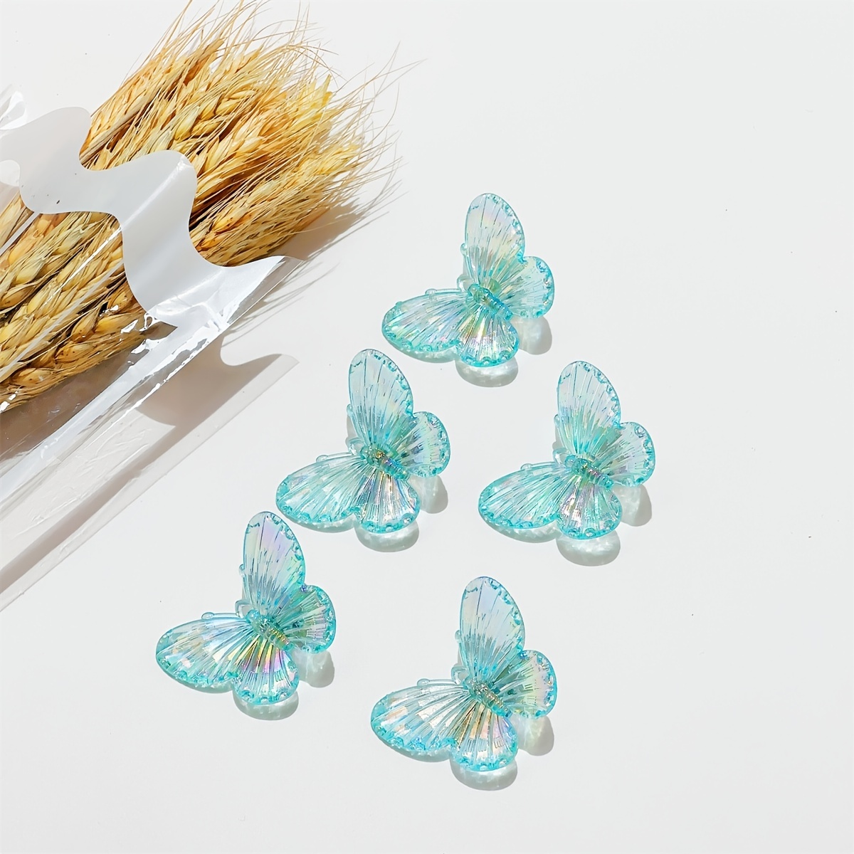 Pretty Butterfly Clips Blue Butterfly Hair Clips Set Cute Mini Hair Clips  For Girls Small Hair