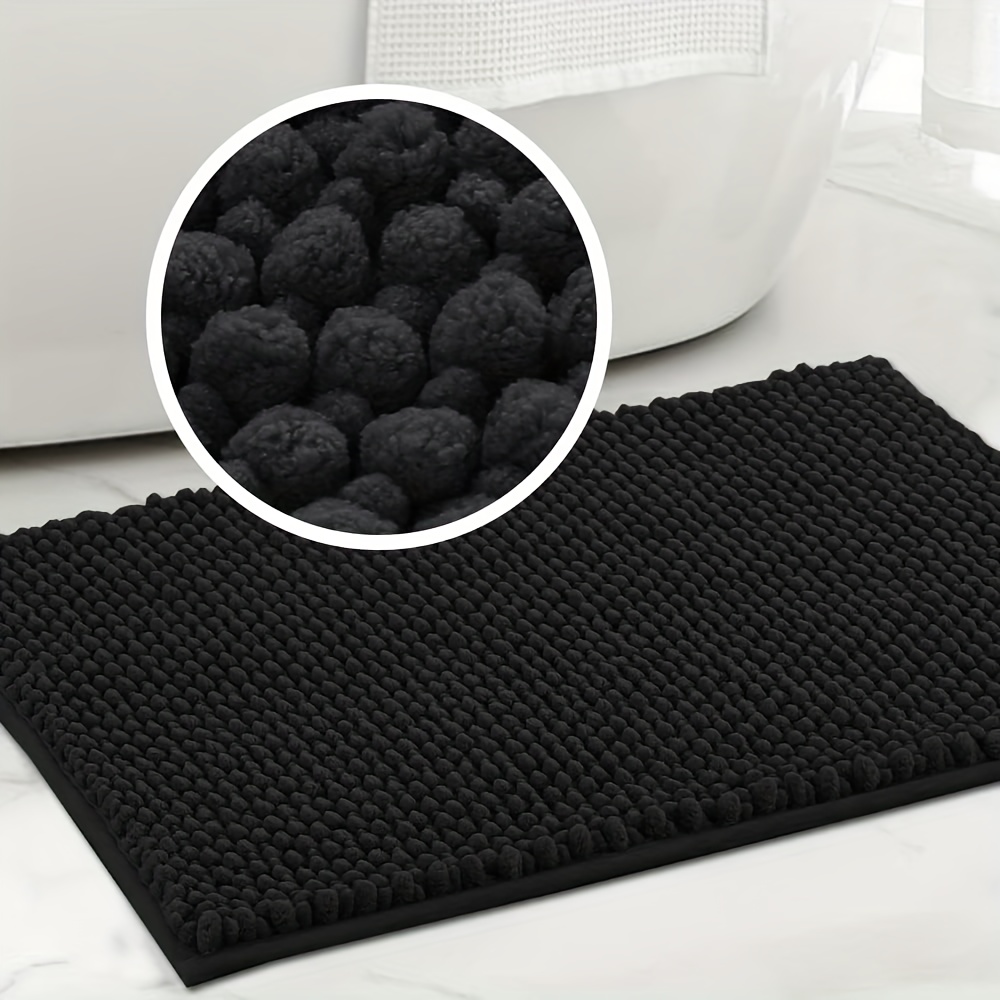 

Ultra-absorbent Bathroom Rug - Non-slip, Soft Polyester With Pvc Backing For Home Decor, Kitchen & Dining Area