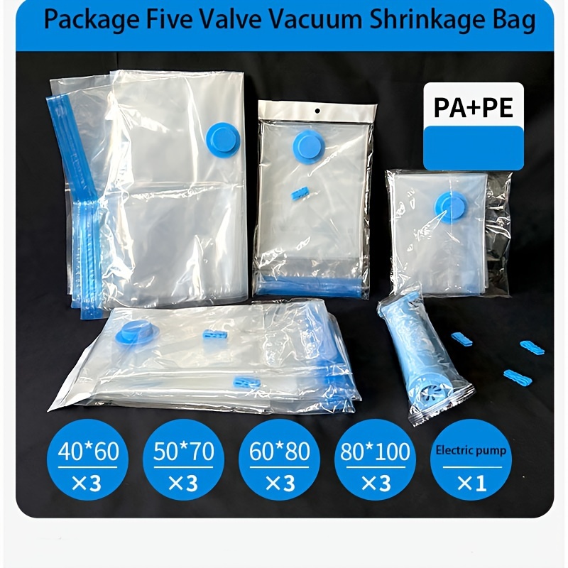 1 X Vacuum Storage Bags Seal Packet with Valve Clothes Compressed Organizer
