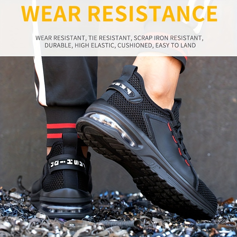 Men's Steel Toe Work Safety Shoes Puncture Proof Breathable Lightweight