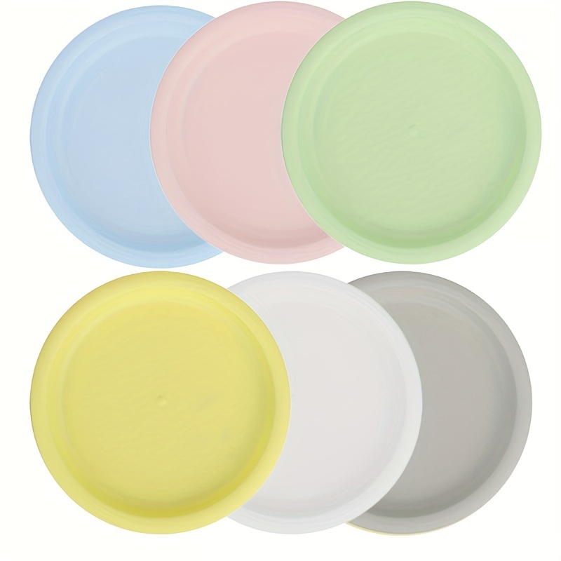 Colors Plastic Dinner Plates Reusable And Sturdy Unbreakable - Temu