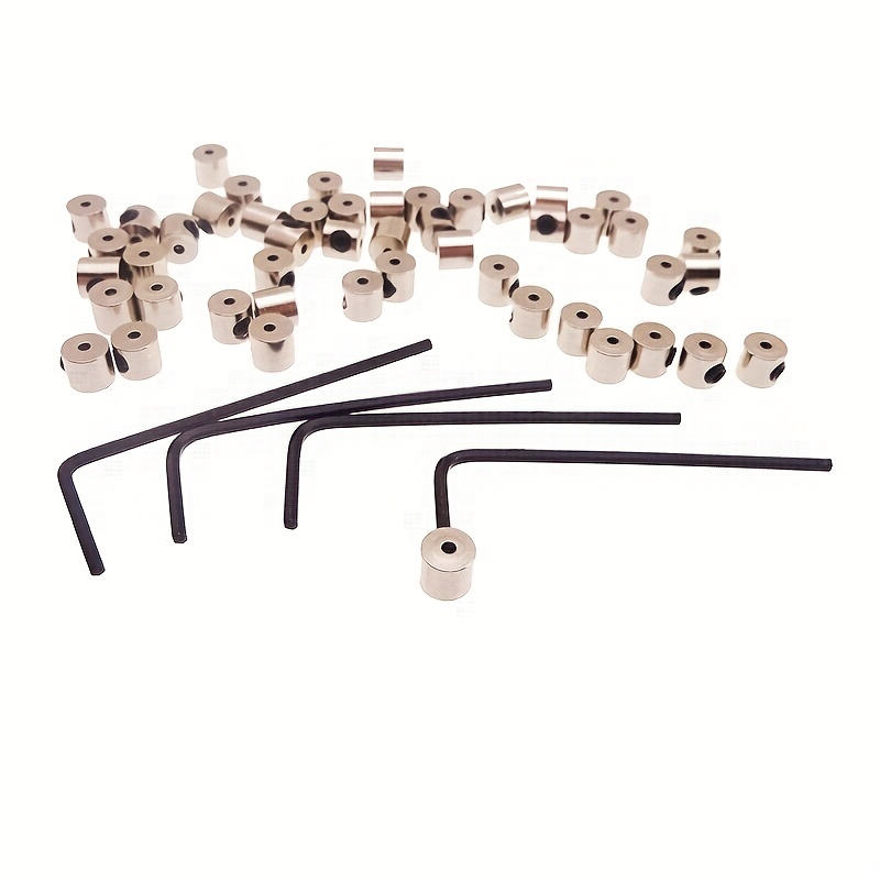 Pin Keepers Pin Locks Locking Clasp Pin Backs with Wrench (48
