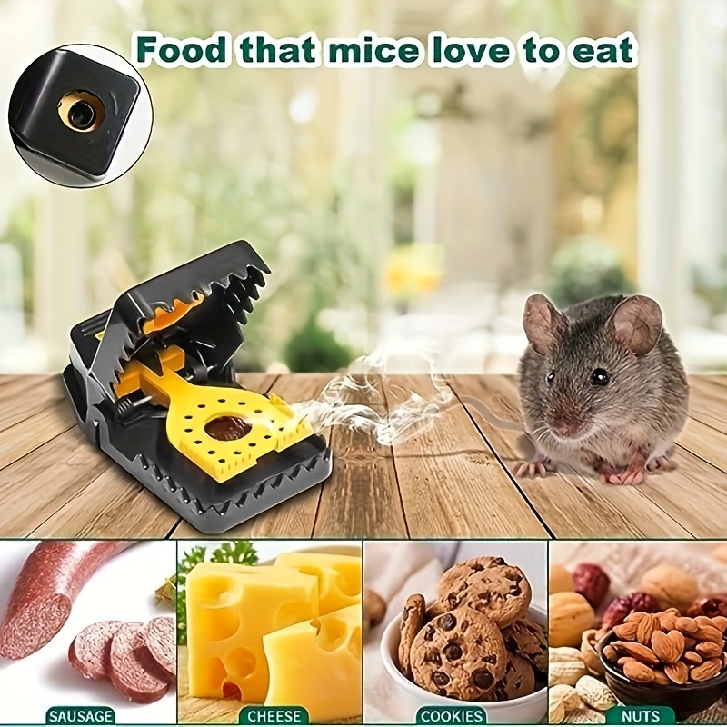 Mouse Traps 6 Pack - for Indoor Outdoor, Small or Big Mice Traps for House  Indoor,Reusable Mousetrap Safe Quick Effective Mouse Catcher for Home