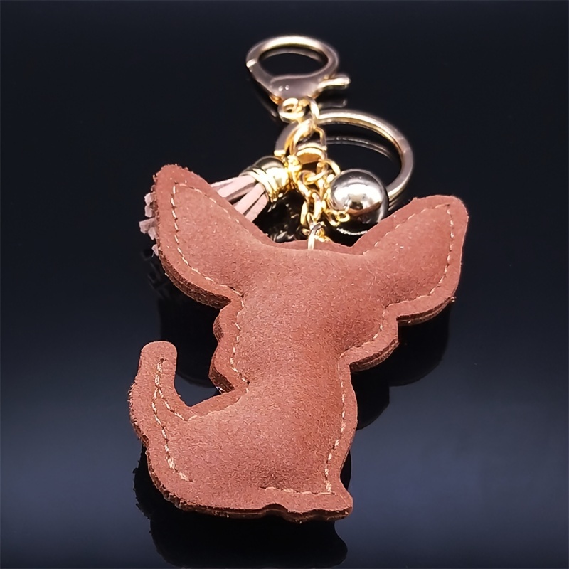 Fashion Chihuahua Dog Crystal Rhinestone Keychain Cute Cartoon Animal  Colorful Bag Key Chain Ornament Bag Purse Charm Accessories - Temu