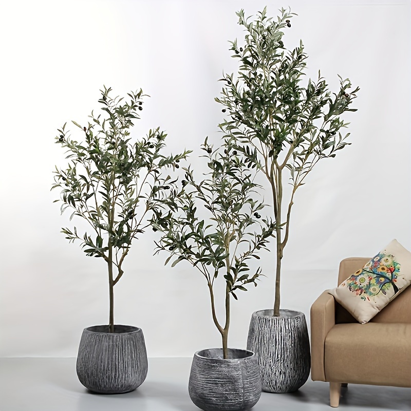 1 Pezzo, Albero Olivo Artificiale, Finto Albero Olivo Alto Vaso Grandi Rami  E Frutti Finti Olivo Albero Artificiale Soggiorno Moderno Ufficio Casa Interno  Esterno Giardino Decorazione, Decorazione Natalizia, Piante Artificiali  Naturali Regalo