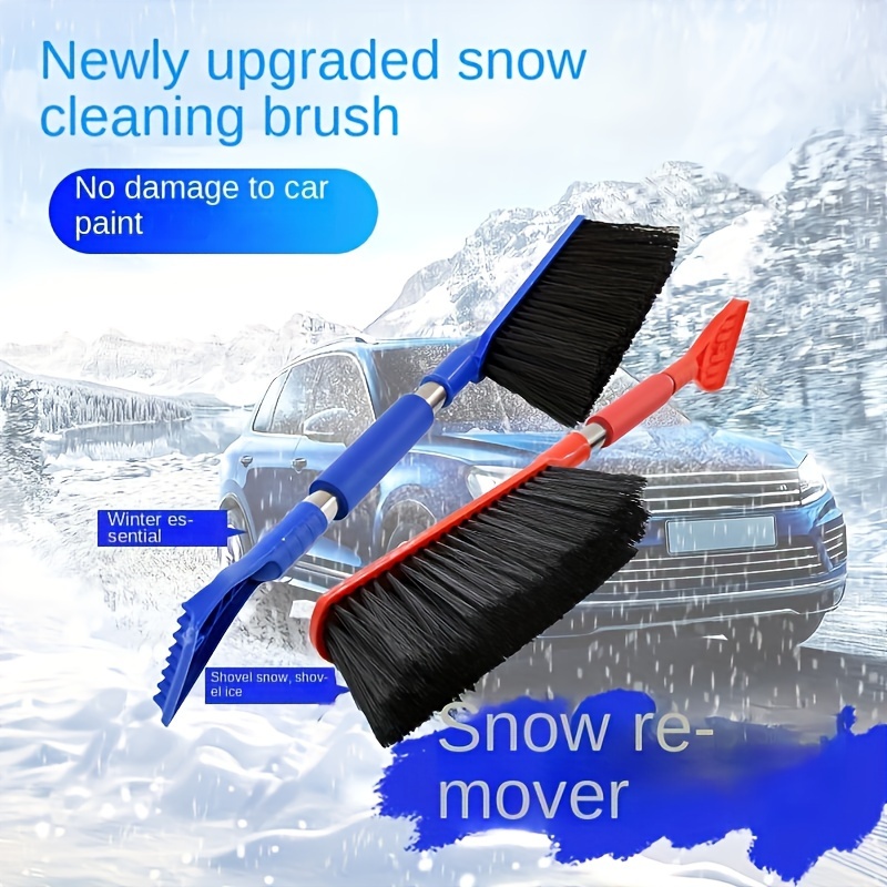 1 With Broom, Snow Shovel, And Snow Scraper, Universal Ice Scraper