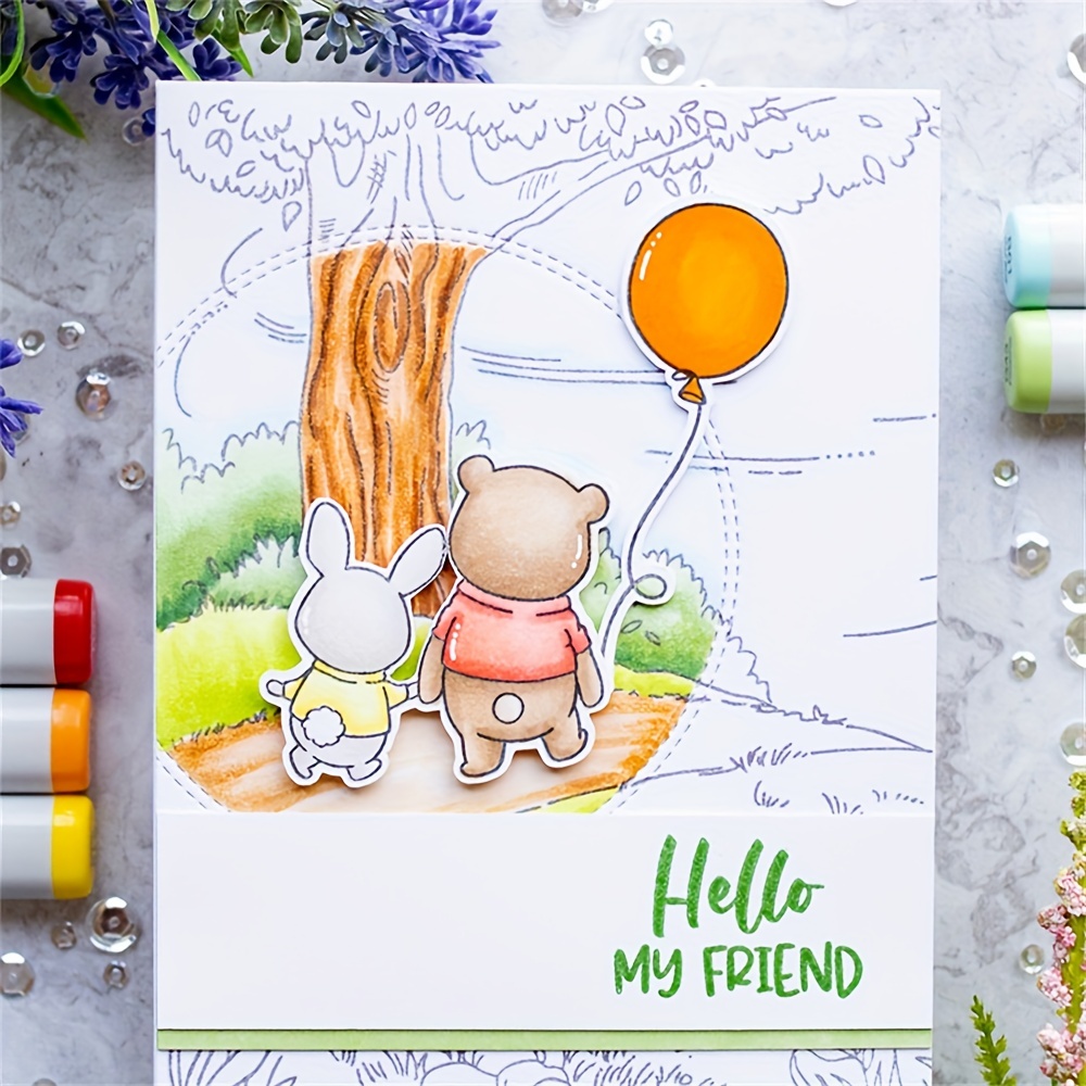 Create Beautiful Crafts With The Bella Friends Stamp Die Set - Temu