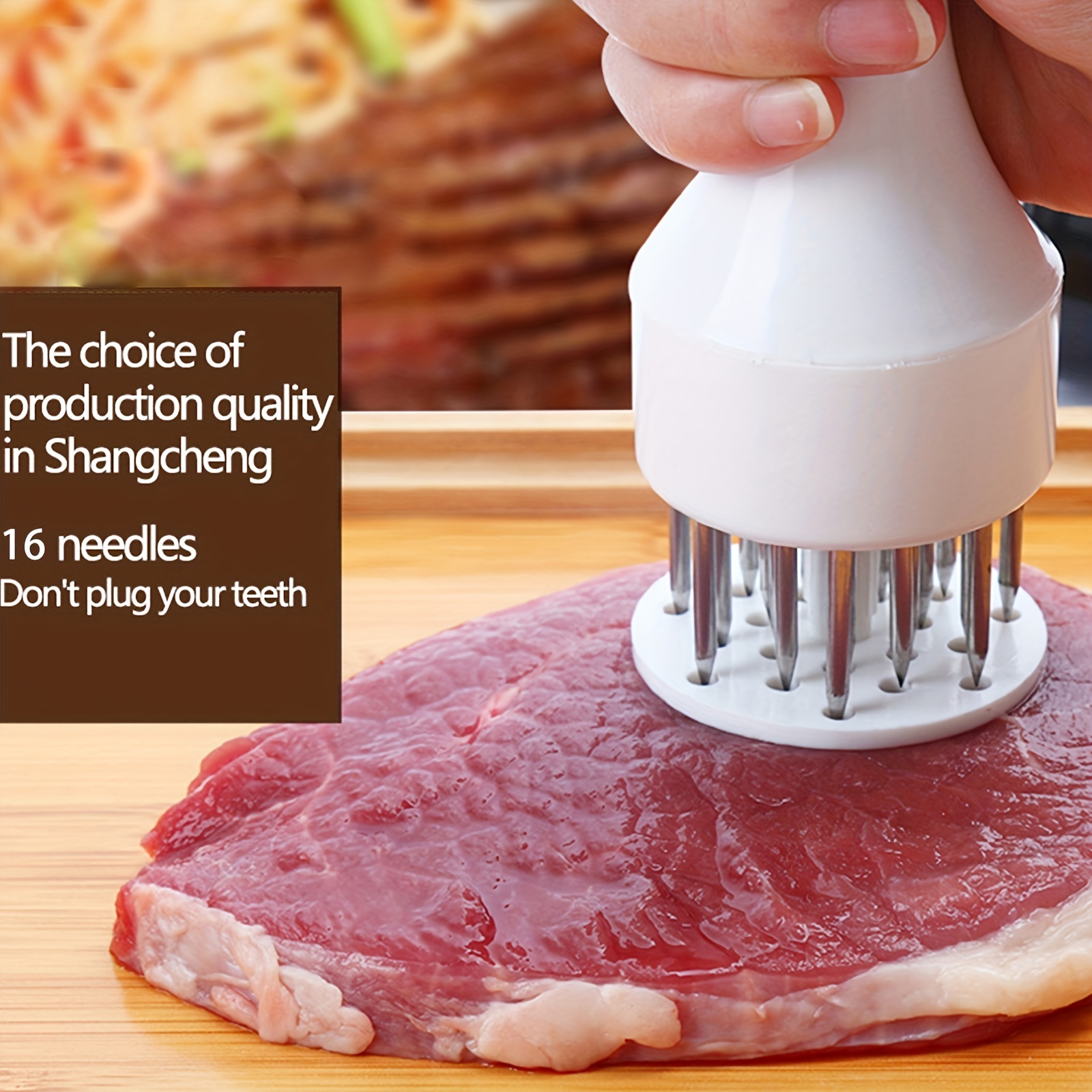 1pc Meat Tenderizer Tool Meat Tenderizer Hammer Meat Tenderizer Machine  Stainless Steel Needle Sharp Kitchen Cooking Tool For Tenderizing Steak  Beef B