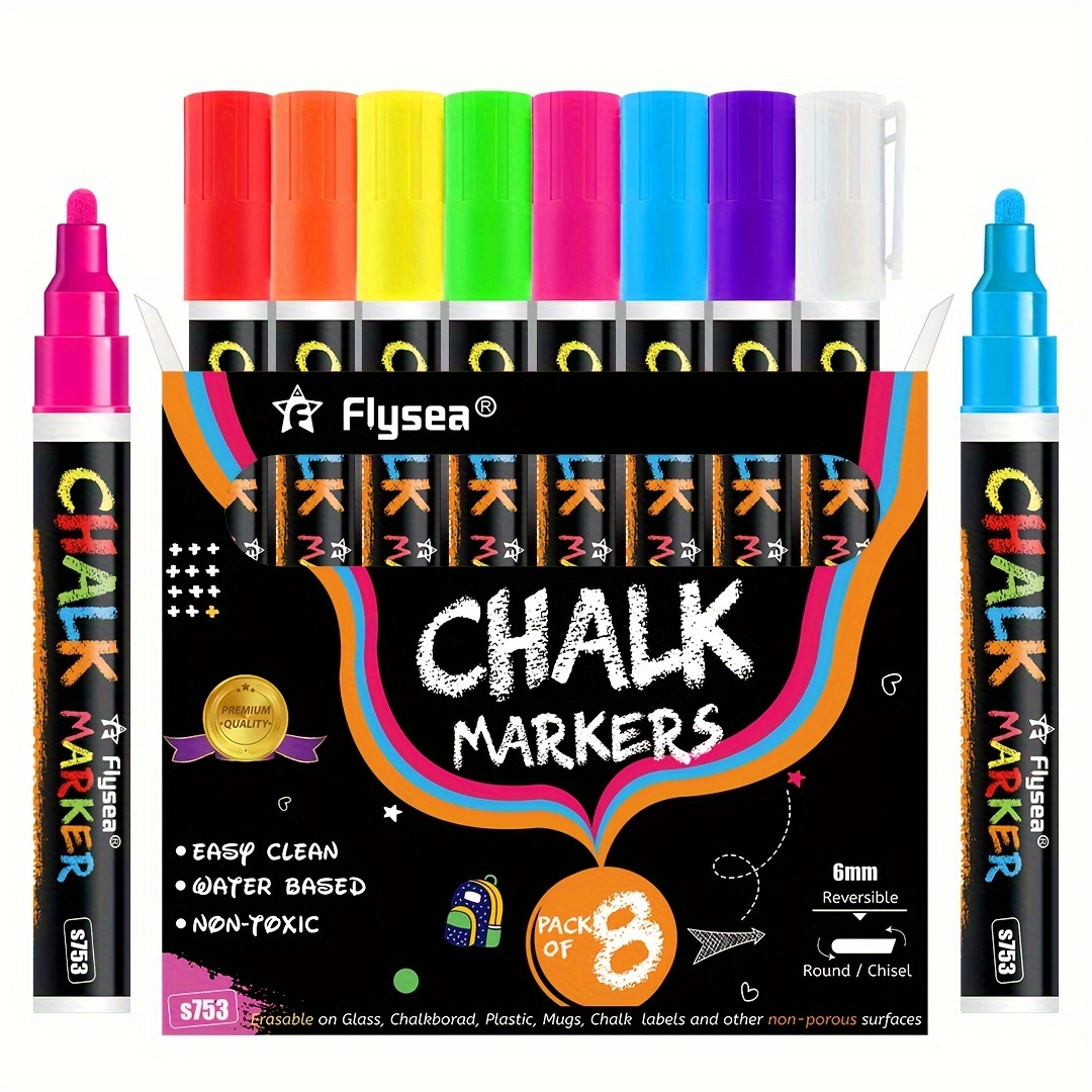 Bold Chalk Markers Dry Erase Marker Pens Liquid - Temu